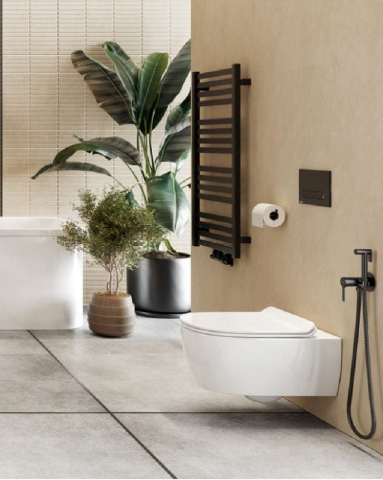 Excellent Pi podtynkowy system bidetowy czarny mat AREX.1204BL