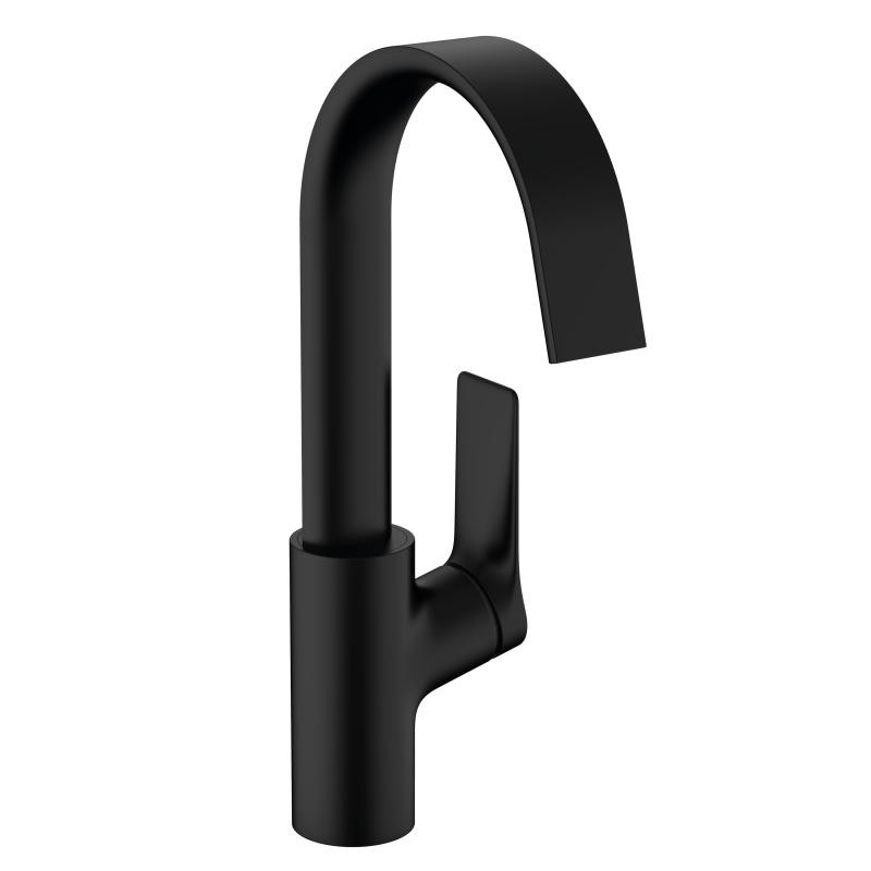 Hansgrohe FinishPlus Vivenis bateria umywalkowa 210 z korkiem czarny matowy 75030670