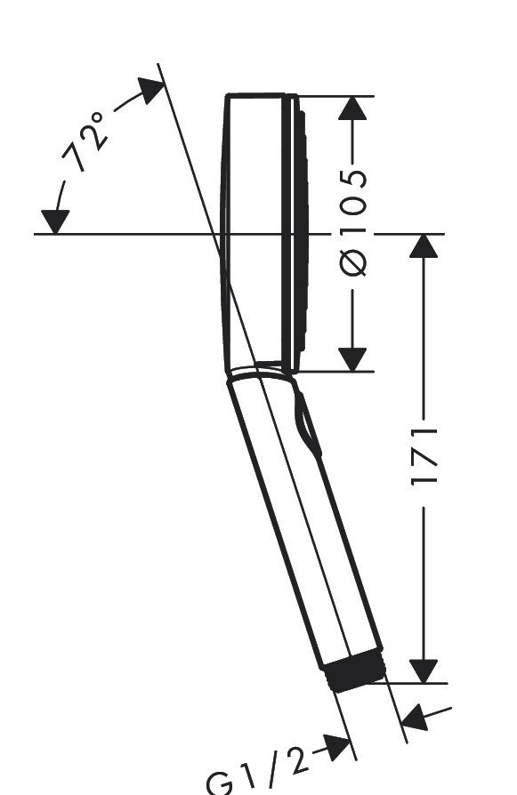 Hansgrohe Pulsify Select S słuchawka prysznicowa 105 3jet Activation biały matowy 24100700