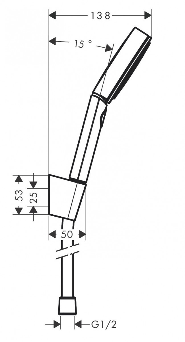 Hansgrohe Pulsify Select S punktowy zestaw prysznicowy 105 3jet Relaxation czarny matowy 24302670