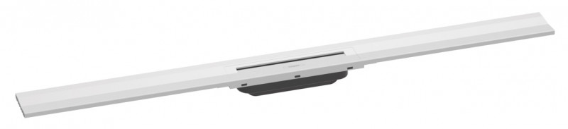 Hansgrohe RainDrain Flex Element zewnętrzny odpływu 100 cm z możliwością przycięcia, przyścienny biały matowy 56053700