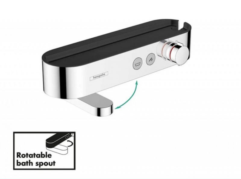 Hansgrohe ShowerTablet Select bateria termostatyczna wannowa 400 ścienna chrom 24340000