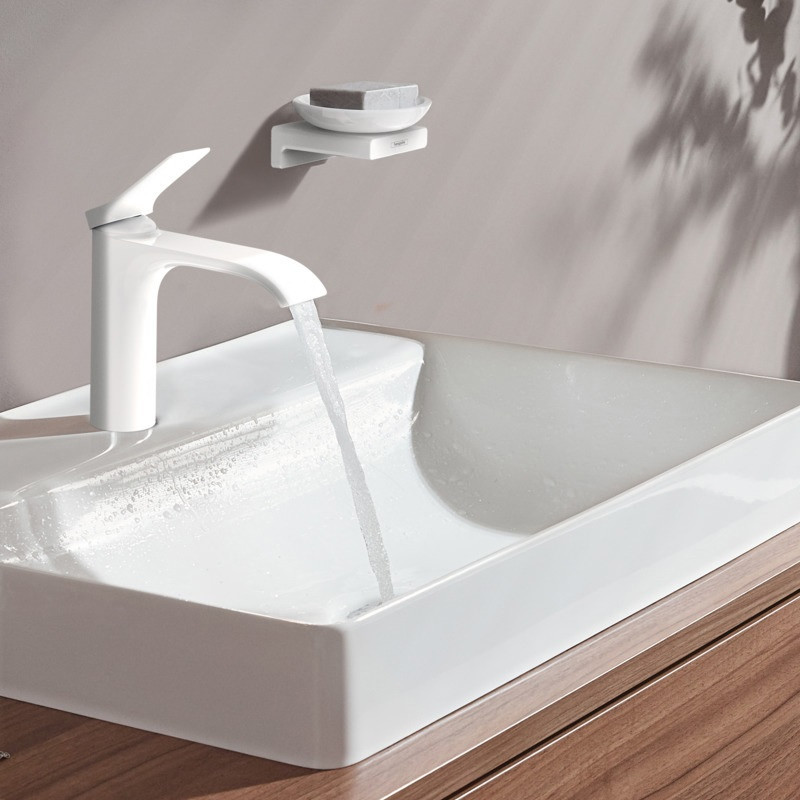 Hansgrohe FinishPlus Vivenis bateria umywalkowa 110 bez korka biały matowy 75022700