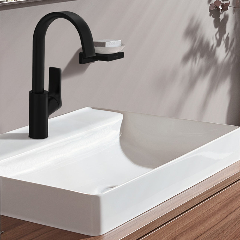 Hansgrohe FinishPlus Vivenis bateria umywalkowa 210 bez korka czarny matowy 75032670