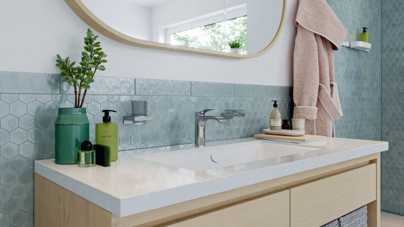 Hansgrohe Vivenis bateria umywalkowa 110 z korkiem chrom połysk 75020000