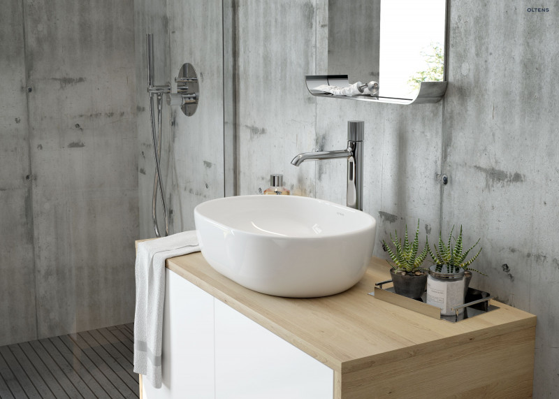 Oltens Hamnes bateria umywalkowa wysoka chrom 32505100