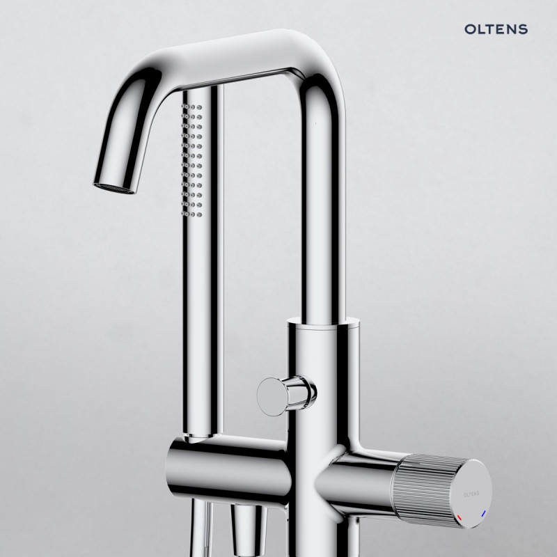 Oltens Hamnes bateria wannowa wolnostojąca podłogowa chrom 34302100