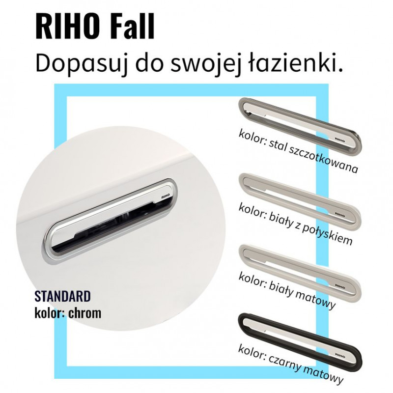 Riho Fall napełnianie przez przelew do wybranych wanien Riho