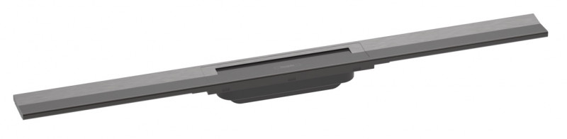 Hansgrohe RainDrain Flex Element zewnętrzny odpływu 800 z możliwością przycięcia do montażu w podłodze czarny chrom szczotkowany 56044340