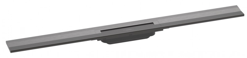 Hansgrohe RainDrain Flex Element zewnętrzny odpływu 900 z możliwością przycięcia do montażu przy ścianie czarny chrom szczotkowany 56052340