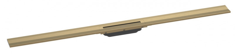 Hansgrohe RainDrain Flex Element zewnętrzny odpływu 120 cm z możliwością przycięcia do montażu przy ścianie brąz szczotkowany 56054140