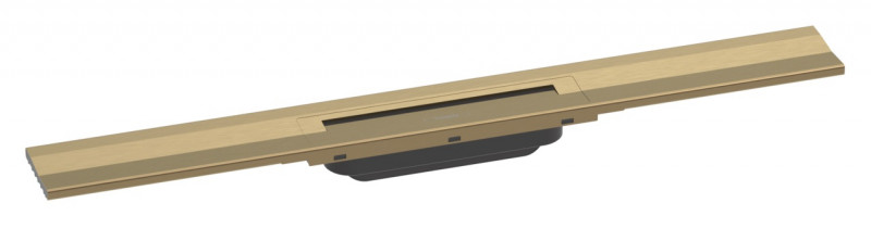 Hansgrohe RainDrain Flex Element zewnętrzny odpływu 700 z możliwością przycięcia do montażu przy ścianie brąz szczotkowany 56050140