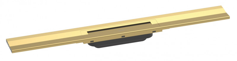 Hansgrohe RainDrain Flex Element zewnętrzny odpływu 700 z możliwością przycięcia do montażu przy ścianie złoty optyczny polerowany 56050990