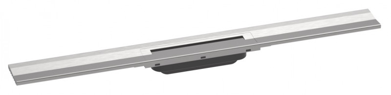 Hansgrohe RainDrain Flex Element zewnętrzny odpływu 800 z możliwością przycięcia do montażu przy ścianie stal szczotkowana 56051800