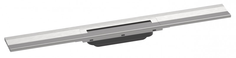 Hansgrohe RainDrain Flex Element zewnętrzny odpływu 700 z możliwością przycięcia do montażu przy ścianie stal szczotkowana 56050800