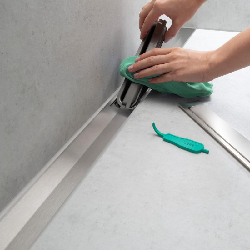 Hansgrohe RainDrain Flex Element zewnętrzny odpływu 1200 z możliwością przycięcia do montażu w podłodze biały matowy 56047700