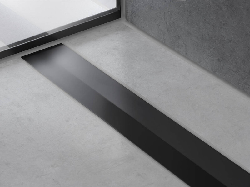 Hansgrohe RainDrain Flex Element zewnętrzny odpływu 1200 z możliwością przycięcia do montażu w podłodze czarny matowy 56047670