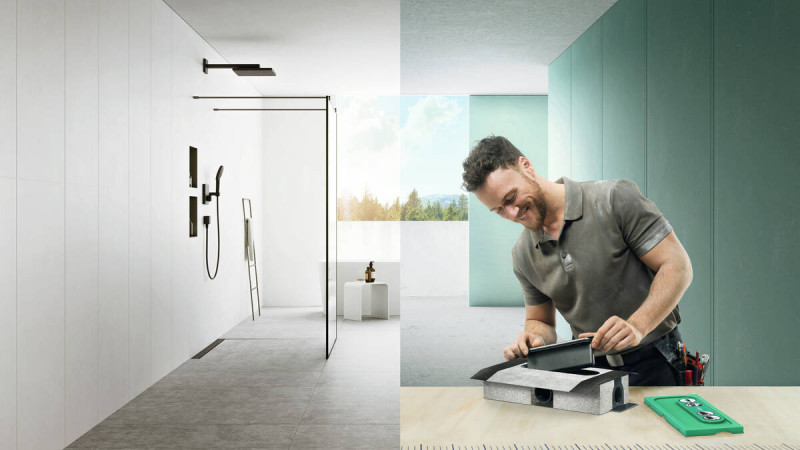Hansgrohe uBox Zestaw podstawowy do odpływu liniowego montaż standardowy 75 mm 01001180