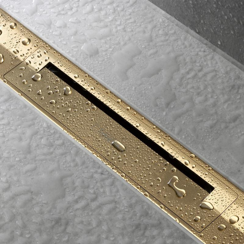 Hansgrohe RainDrain Flex Element zewnętrzny odpływu 900 z możliwością przycięcia do montażu w podłodze brąz szczotkowany 56045140