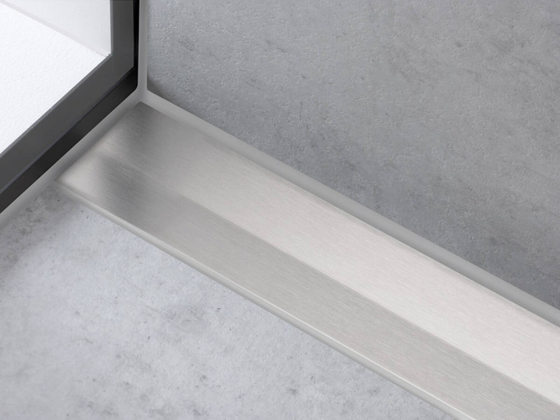 Hansgrohe RainDrain Flex Element zewnętrzny odpływu 700 z możliwością przycięcia do montażu w podłodze stal szczotkowana 56043800