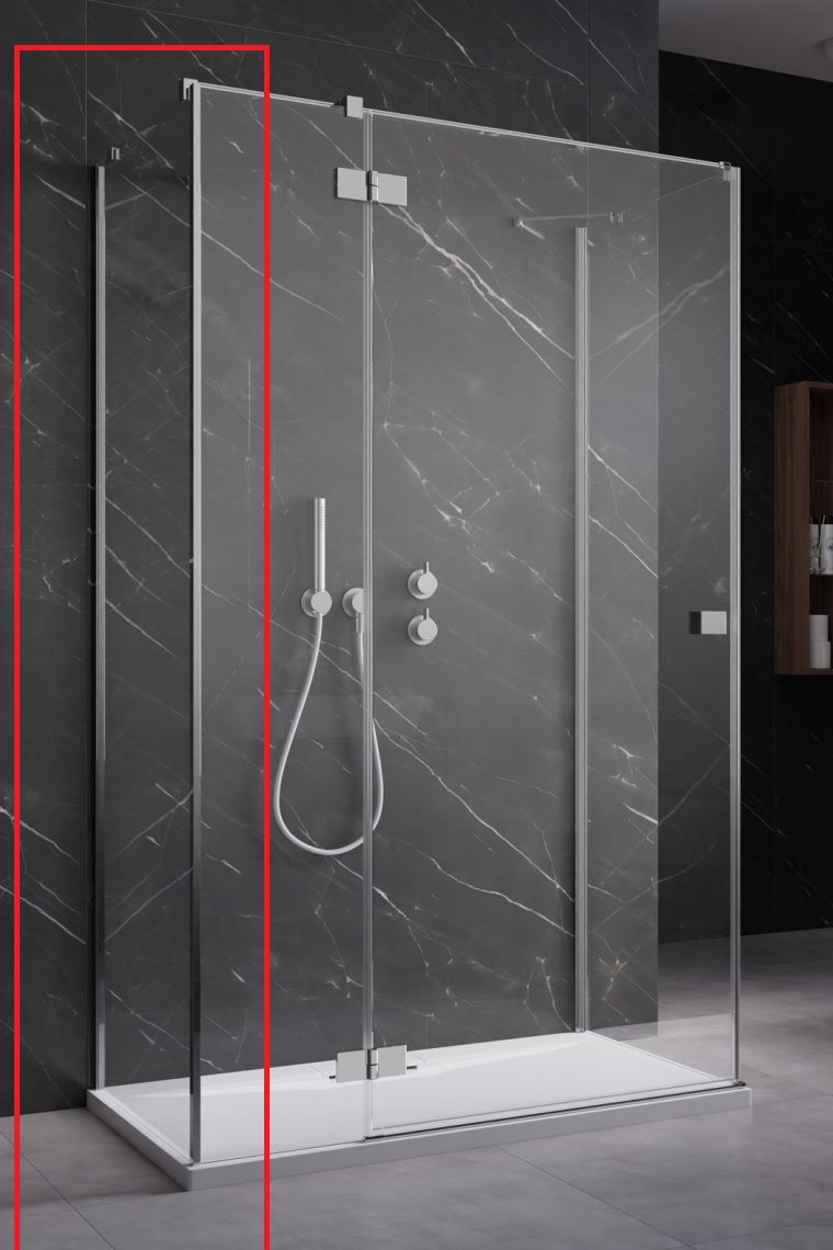 Radaway Essenza KDJ+S ścianka boczna S1 90 cm przeźroczyste Easy Clean 1384050-01-01