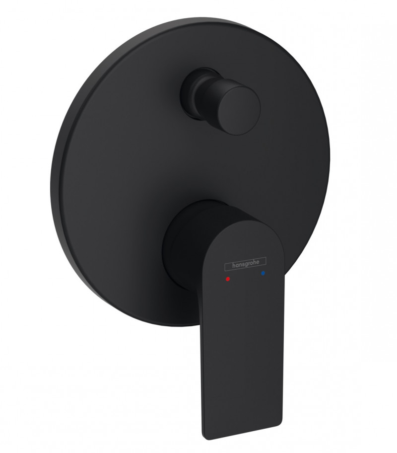 Hansgrohe FinishPlus Rebris E bateria wannowo-prysznicowa podtynkowa czarny matowy 72468670