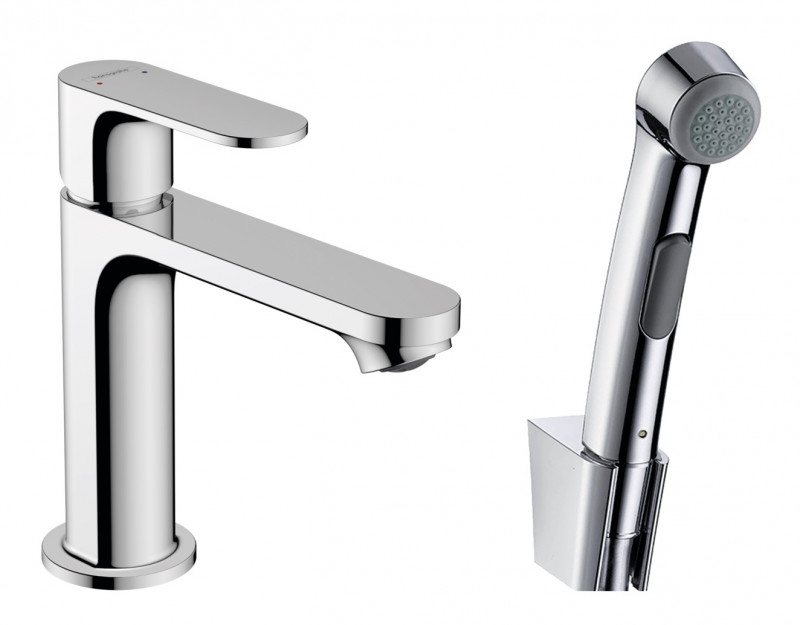 Hansgrohe Rebris S bateria umywalkowa 110 z główką Bidette i wężem 160 cm chrom połysk 72215000