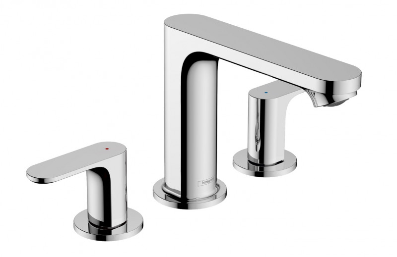 Hansgrohe Rebris S 3-otworowa bateria umywalkowa 110 z korkiem chrom połysk 72530000