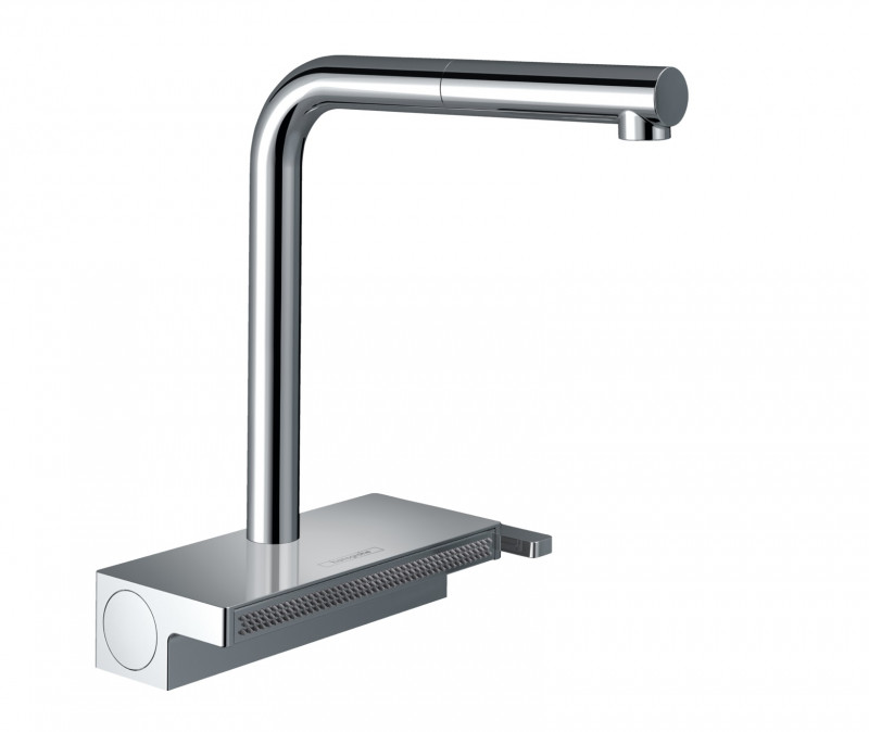 Hansgrohe Aquno Select M81 bateria kuchenna 250 z wyciąganą wylewką 2jet sBox chrom 73830000