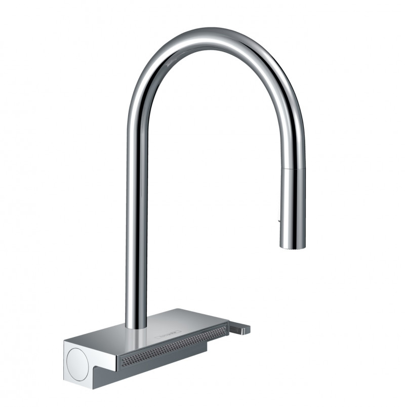 Hansgrohe Aquno Select M81 bateria kuchenna 170 z wyciąganą wylewką 3jet sBox chrom 73831000