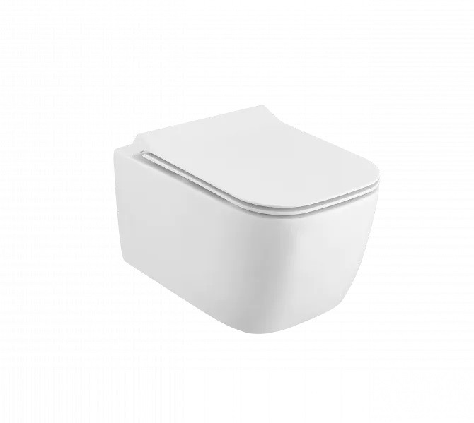 Ecellent Doto S Pure Rim 49 muszla wisząca + deska wolnoopadająca slim biały CEEX.1609.495.WH