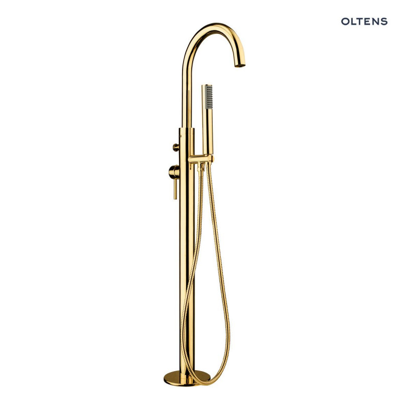 Oltens Molle bateria wannowa wolnostojąca podłogowa złoty 34300800