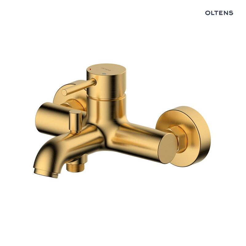 Oltens Molle bateria wannowa ścienna złoty szczotkowany 34000810