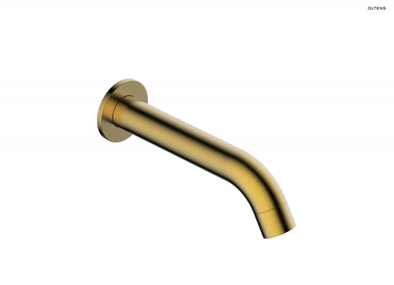 Oltens Molle wylewka wannowa podtynkowa 18 cm złoty szczotkowany 39100810