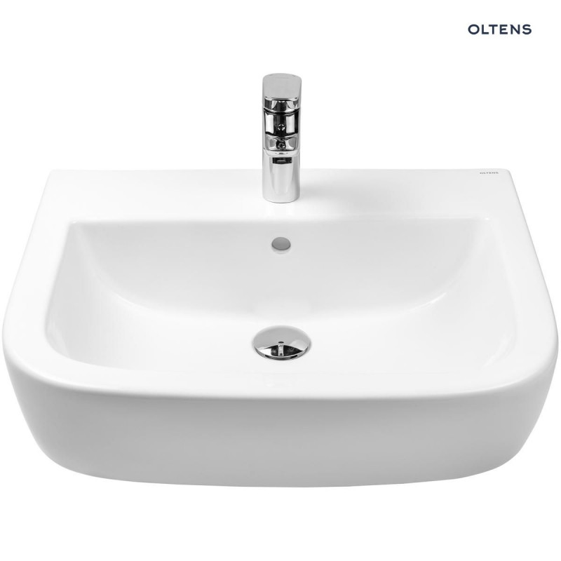 Oltens Vernal umywalka wisząca 56x45 z powłoką SmartClean biały 41502000