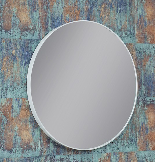 Kraft Soft Lustro okrągłe fi 90 biały mat