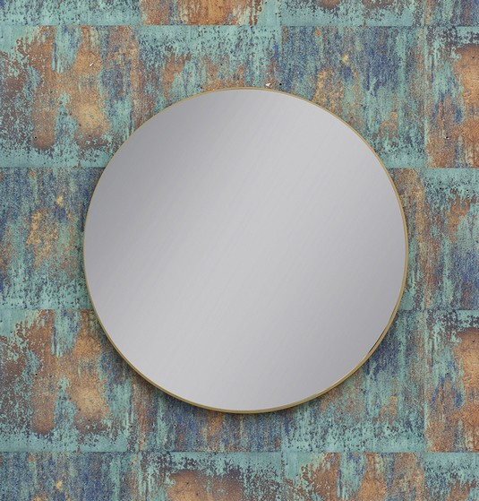 Kraft Soft Lustro okrągłe fi 60 złoty mat