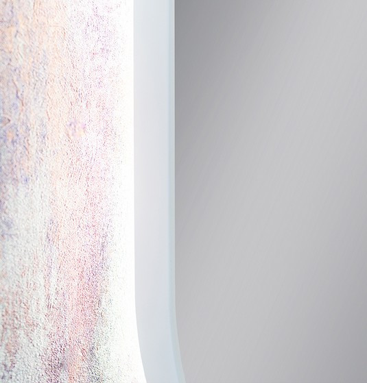 Kraft Bold AMB Lustro owalne 40x80 z podświetleniem LED biały mat