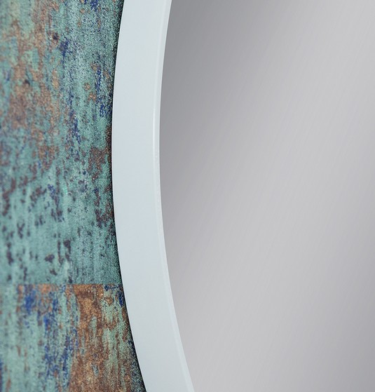 Kraft Soft Lustro okrągłe fi 70 biały mat