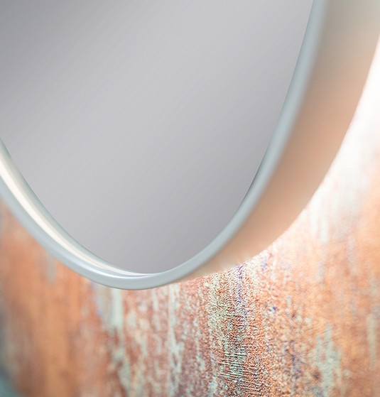 Kraft Bold AMB Lustro owalne 50x100 z podświetleniem LED biały mat