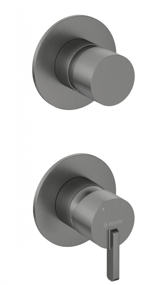 Deante Silia bateria wannowo-prysznicowa podtynkowa titanium BQSD44P