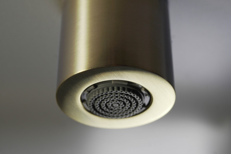 Deante Silia zestaw prysznicowy podtynkowy z deszczownicą złoty szczotkowany NQSR9XK