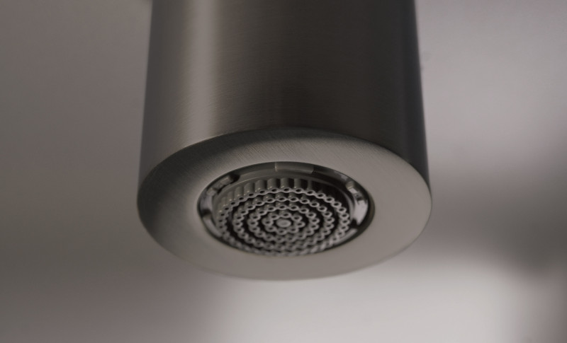 Deante Silia zestaw prysznicowy z deszczownicą titanium NQSD4XM