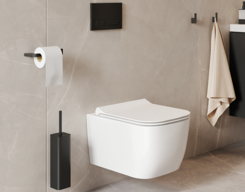 Ecellent Doto S Pure Rim 49 muszla wisząca + deska wolnoopadająca slim biały CEEX.1609.495.WH