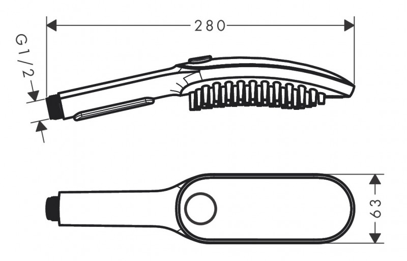 Hansgrohe Dogshower Główka słuchawka prysznicowa dla psów 150 3jet różowy 26640560