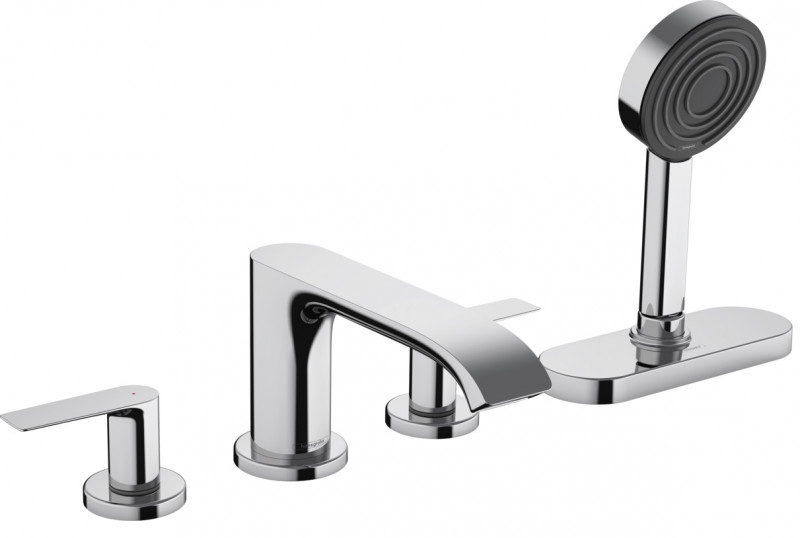 Hansgrohe Vivenis bateria 4-otworowa do montażu na brzegu wanny z sBox chrom połysk 75444000