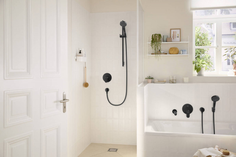 Hansgrohe FinishPlus Rebris S bateria prysznicowa podtynkowa czarny matowy 72667670