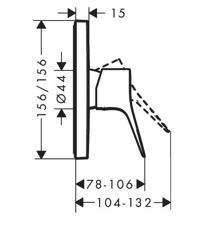 Hansgrohe FinishPlus Vivenis bateria prysznicowa podtynkowa biały matowy 75615700