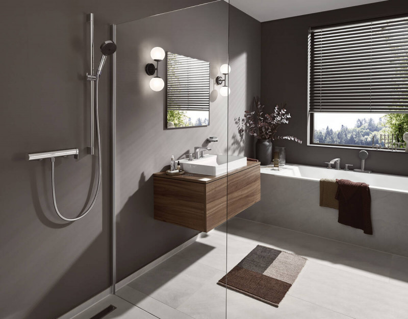 Hansgrohe Vivenis bateria 4-otworowa do montażu na brzegu wanny z sBox chrom połysk 75444000