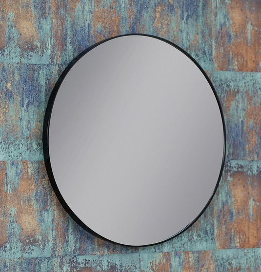 Kraft Soft Lustro okrągłe fi 70 czarny mat